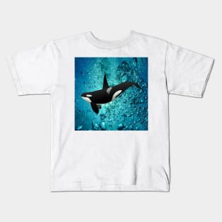 Whale Orca, Save the Whales, Ocean Lover Graphic Art Design Kids T-Shirt